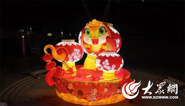 烟台2025年迎春灯饰小年夜正式亮灯(图2)